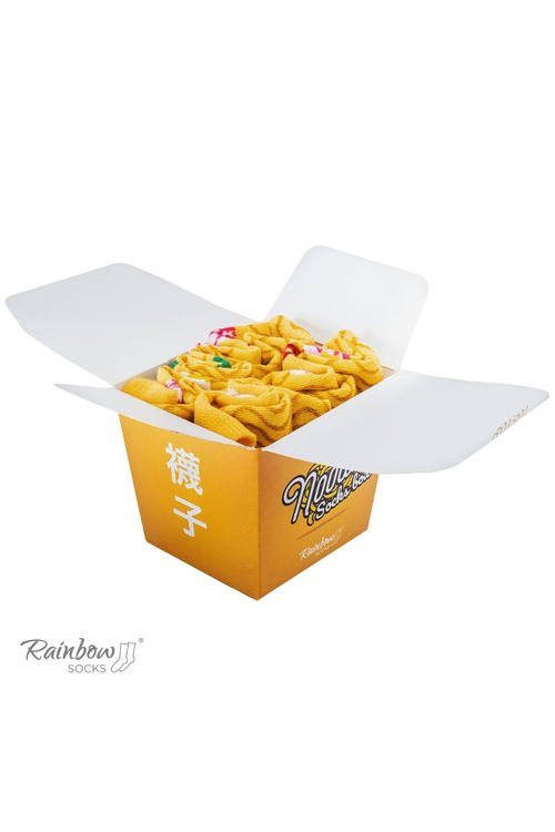Rainbow Socks Asian noodles Of 2 Pairs