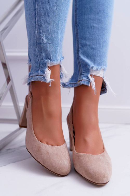 Women's Stiletto Women's Galanter pumps Sergio Leone SK788 Beige Lati