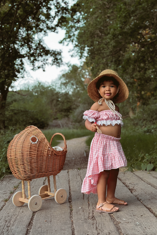 Sandały Klasyczne Dziecięce Brązowe Izzy