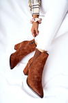 Suede Heeled Boots Brown Coriseis