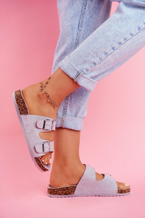 Women's Slides On Corck Grey Si Senor