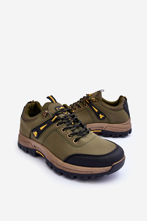 Buty Trekkingowe Klasyczne Męskie Niskie Zielone Aldeos HBDW01
