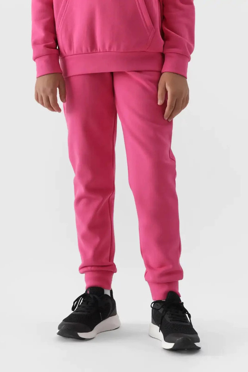 Girls Sweatpants Joggery 4F Fuksja 4FJWMM00TTROF0828-55S