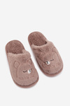 Children's slippers with fur Dark beige Norene