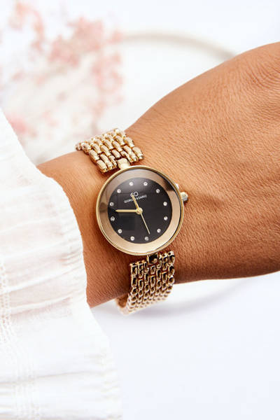 Zegarek Damski Cyrkonie Na Tarczy Złoty Giorgio & Dario