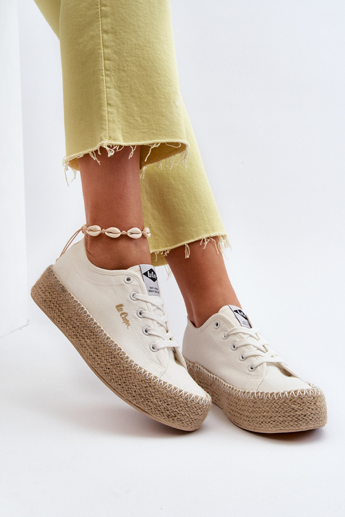 Trainers With Braid Lee Cooper LCW-24-44-2410 White