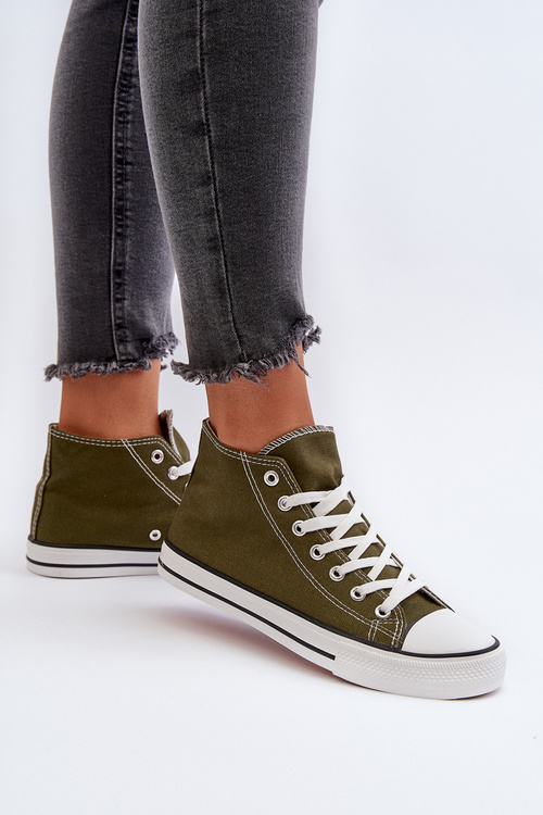 Women's Dark Green Sneakers Socerio