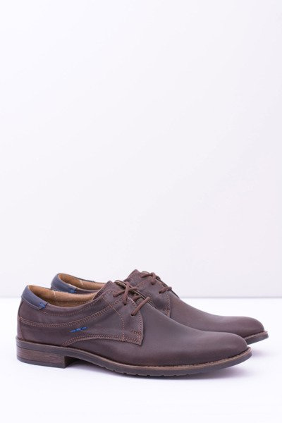 Men's Visible Leather Half Boots Brown Santiago