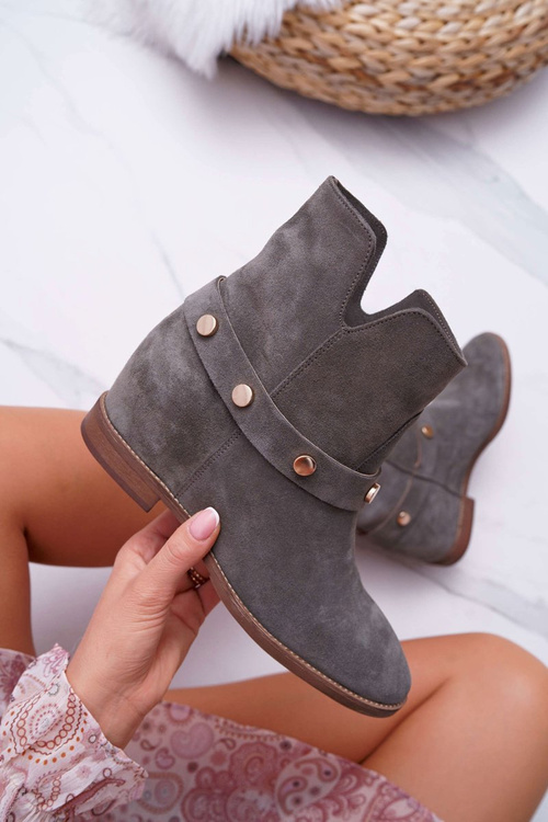 Women's Boots Laura Messi 1890 Leather Suede Olive Darmah