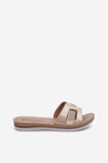 Comfortable Shiny Women's Slippers Inblu BA000050 Gold