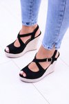 Women's Black Sandals On Anchor Espadrilles Elonore