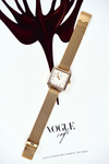 Women's Watch Giorgio & Dario Gold White Shield Fanne