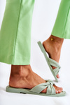 Women's Fashionable Suede Slippers Green Lorrie