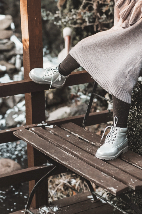 Children's Boots With Zipper Silver Dexter