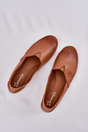 Leather Ballet Flats Smooth Maciejka T1930-29 Brown