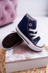 Kids' High Sneakers Navy Blue Filemon