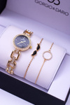 Giorgio Dario Set Gold Watch Two Bracelets