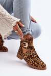 Lu Boo Suede Boots With Cutouts Panther Rock Girl