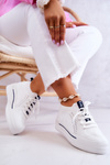 Buty Sportowe Sneakersy Damskie Klasyczne Białe GOE JJ2N4164