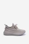 Women's Gray Fabric Slip-On Sports Shoes Nelmarie