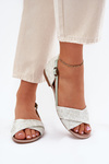 Leather Flat Sandals Maciejka 04614-46 Mint
