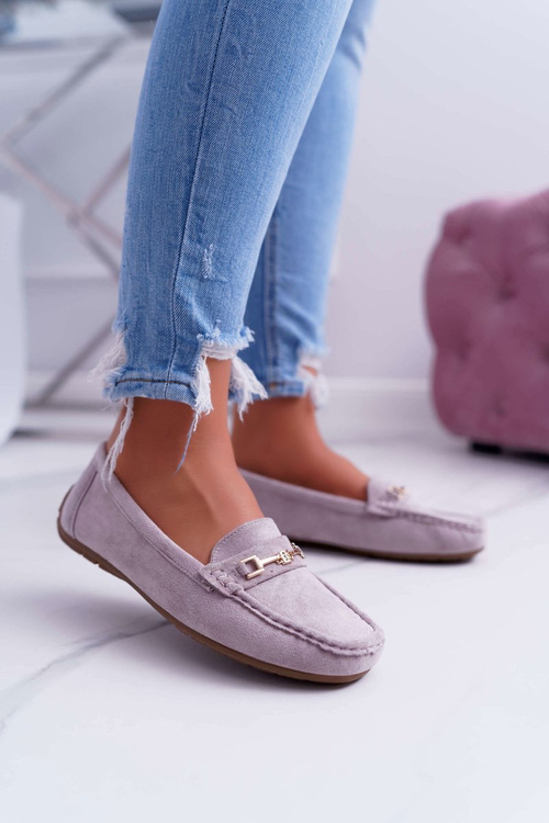 Mokassins Women's Lightweight Eco-suede Lilac Pink Think
