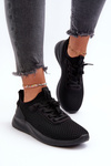 Sportowe Buty Sneakersy Damskie Czarne 4FRSS24FLOWF055