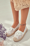 Espadryle Damskie Koronkowe Białe Summer Dream