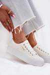 Ladies Sneakers With Lace Lee Cooper LCW-25-31-3438L White
