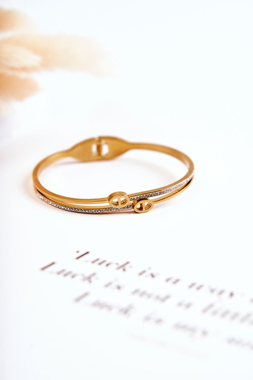 Women's Elegant Steel Bracelet Gold 