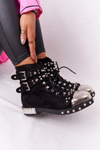 Women's Insulated Boots With Jets Suede Black Lu Boo