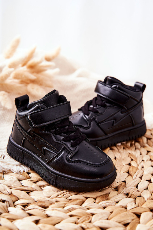 Children's High Sneakers Black Bartnie