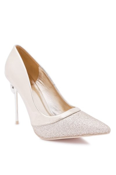 Women's Brocade Gold Moreno Stilettos