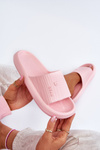 Women's Lightweight Pink Foam Slides Fenicva