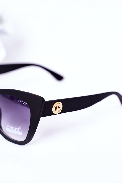 Women's Cat Eye Matt Sunglasses Black Ombre