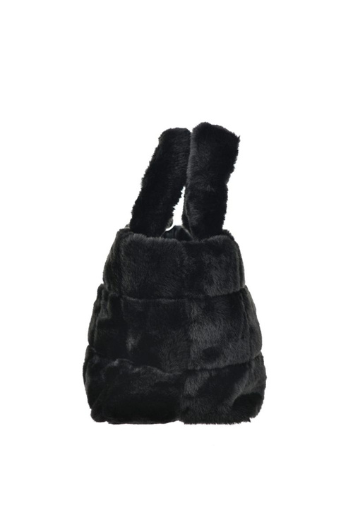 Faux Fur Bag With Strap Big Star OO574062 Black