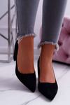 Women's Stiletto pumps Suede Black Neshka