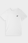 Girls Smooth Cotton T-shirt White 4F 4FJWMM00TTSHF1658-10S