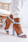 Heeled Sandals Blue Georgina