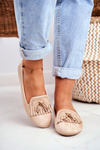 Women’s Loafers Beige Lords Fringe Blue Therese
