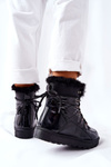 High Snow Boots Fleece-Lined Black Sneezy
