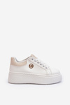 Women's platform sneakers white Eshen