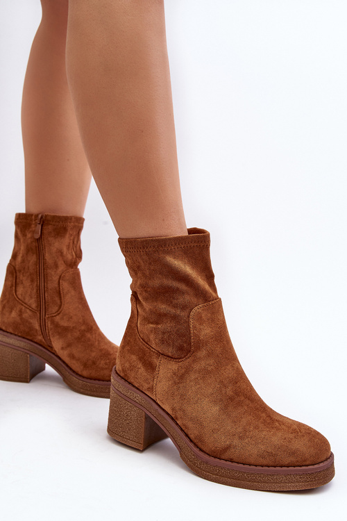 Women's ankle boots with a heel Camel Argastis