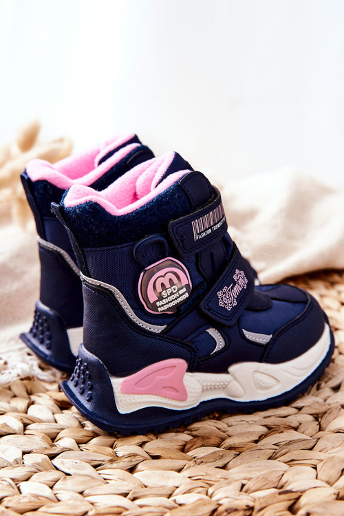 Children's Insulated Snow Boots Navy Nemi