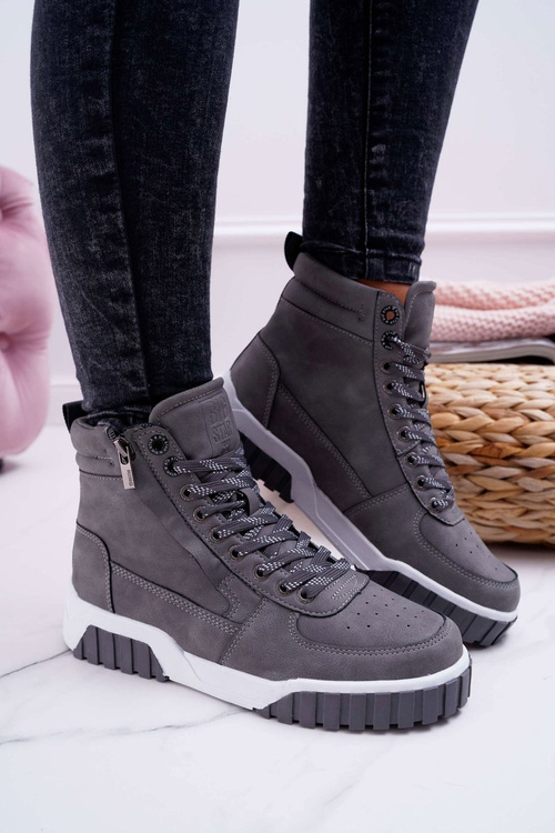 Women's Sports Shoes Big Star High Grey EE274222
