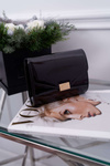 Women's Handbag Black Lacquered Stylish Clutch Bag
