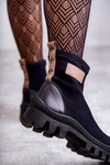 Women's fabric boots Nicole 2703 Black