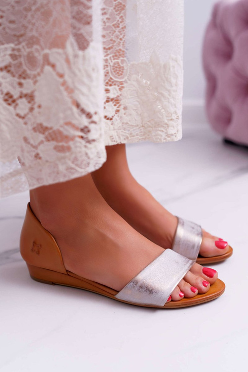 Maciejka Leather Sandals 1971-45 Red