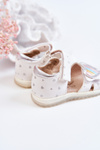 Children's Leather Sandals With A Heart White Elianna