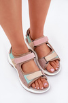 Women's Sports Leather Sandals McKeylor 95347 Beige